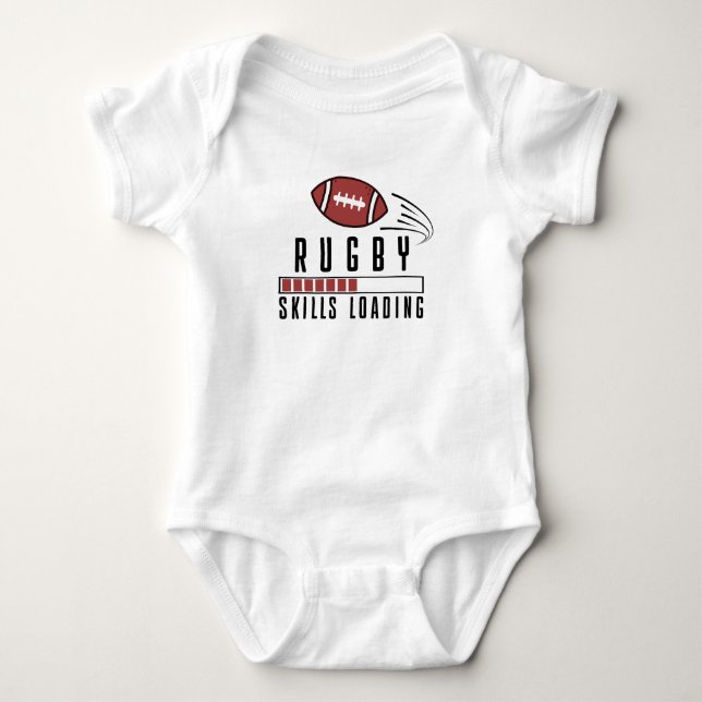 Rugby Infant Rugby Skills Loading Cute Rugby Baby Bodysuit (Front)