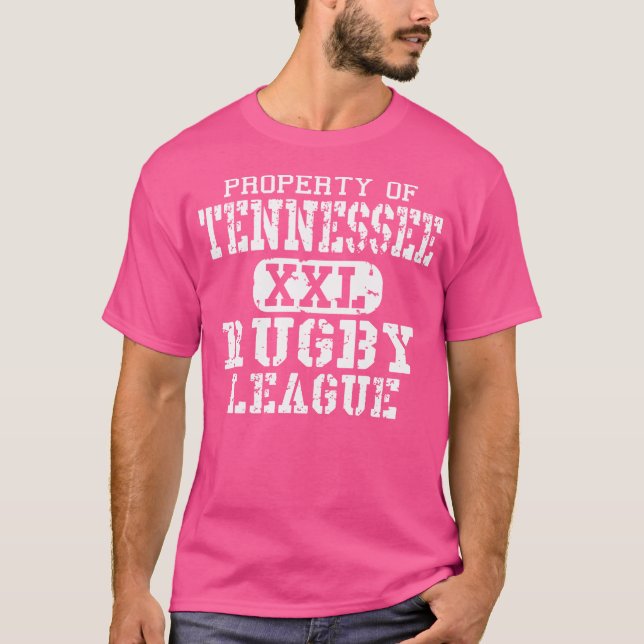 Rugby League Property Of Tennessee Rugby Club T-Shirt (Front)