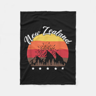 Rugby Lover Kiwi Gift New Zealand  Fleece Blanket