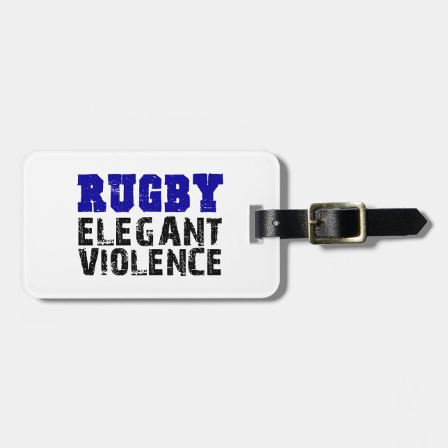 Rugby Luggage Tag (Front Horizontal)