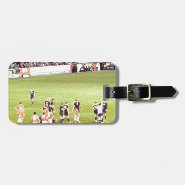 Rugby Luggage Tag (Front Horizontal)
