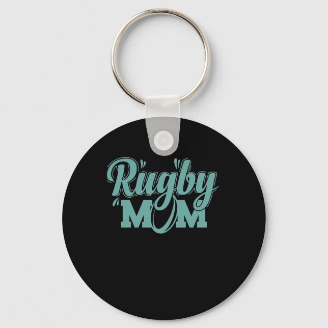 Rugby Mom Football Sport Spieler Fans Key Ring (Front)