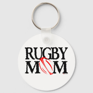 rugby mum key ring