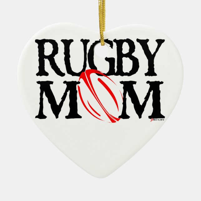 Rugby Mum - Ornament (Front)