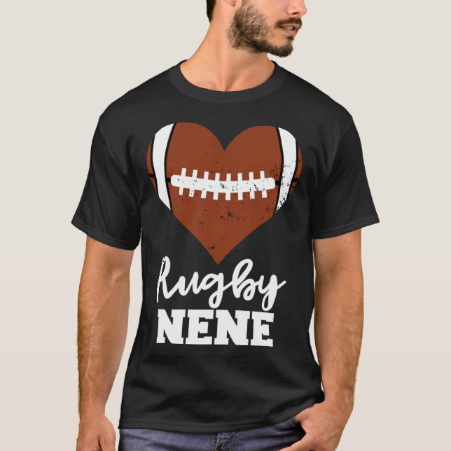 Rugby Nene Heart  Rugby Player Nene T-Shirt (Front)