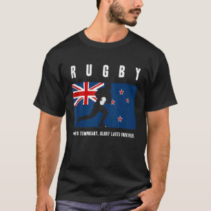 Rugby New Zealand NZ Rugby Glory Lasts Forever Ta T-Shirt