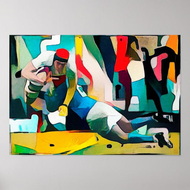 Rugby Painting Print (Front)