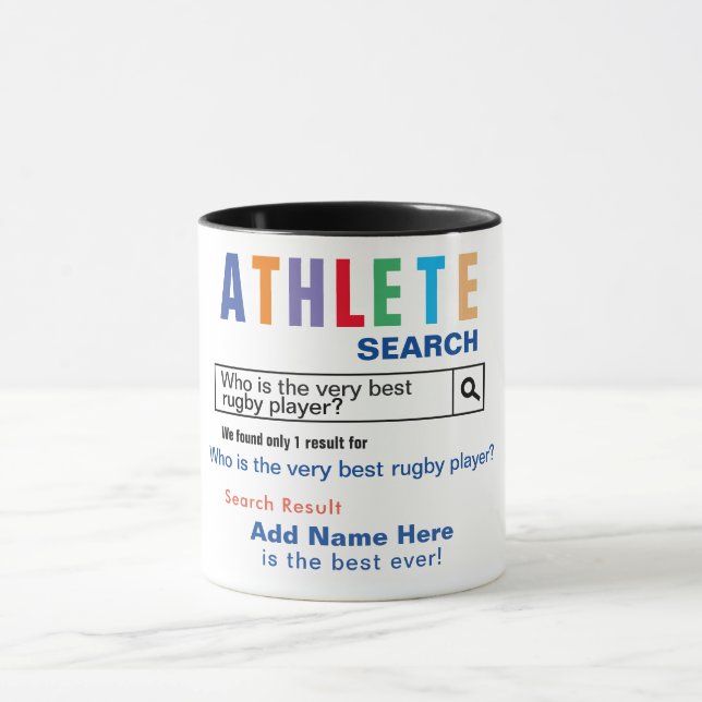 Rugby Player Best Ever Mug (Center)