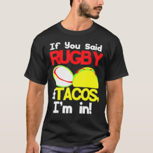 Rugby Player Coach Taco Men Women T-Shirt
