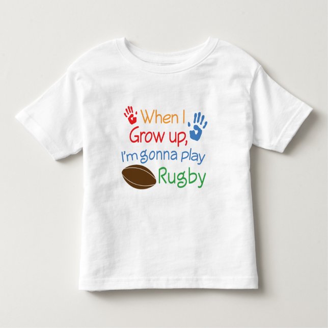 Rugby Player (Future) Toddler T-Shirt (Front)