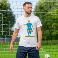 Rugby Player Kicking Ball Athletic Sports