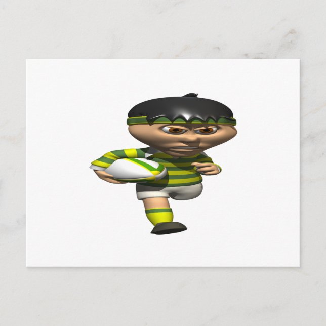 Rugby Player Postcard (Front)
