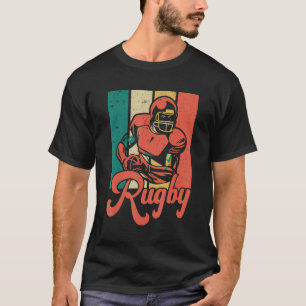 Rugby Player Retro Men And Women T-Shirt