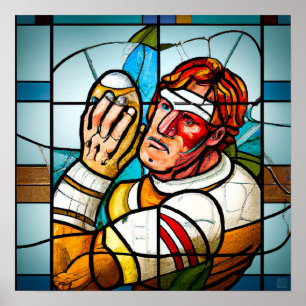 Rugby Player - Rugby Painting Print