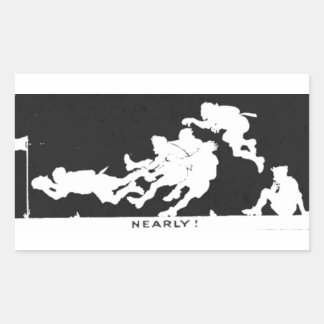 RUGBY RECTANGULAR STICKER