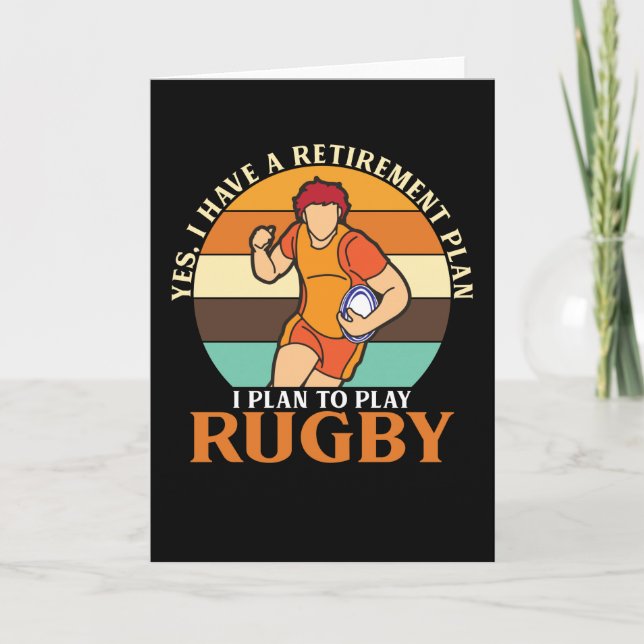 Rugby Retirement Plan Rugby Card (Front)