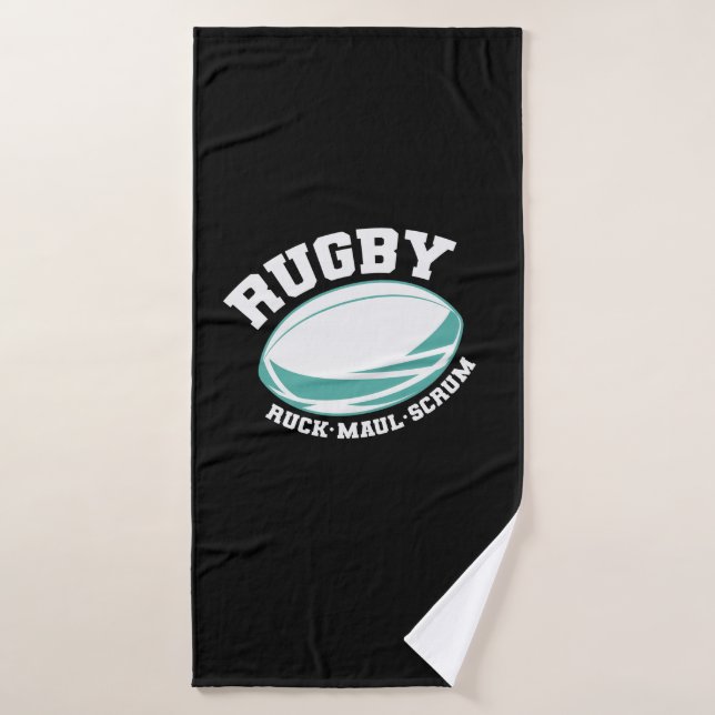 Rugby Ruck Maul Scrum Football Sport Bath Towel (Bath Towel)