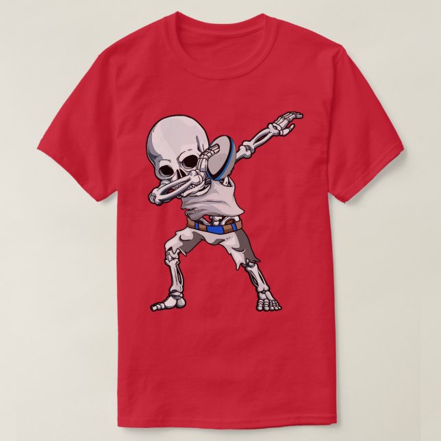 Rugby Skeleton Halloween Men Boys Kids Halloween C T-Shirt (Design Front)
