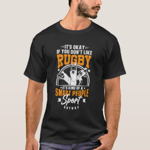 Rugby Smart People Sport Funny Player Coach Sports T-Shirt