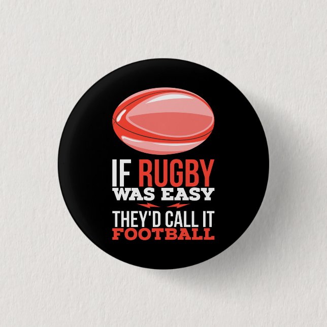 Rugby Sport Gift 3 Cm Round Badge (Front)