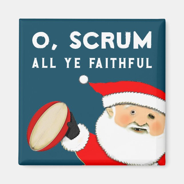 Rugby Stocking Stuffer Magnet (Front)
