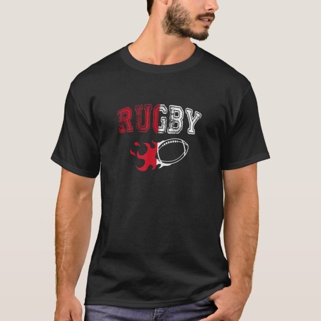 Rugby Supporter Ball Nations England T-Shirt (Front)