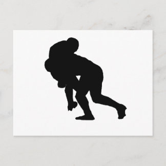 Rugby Tackle Postcard