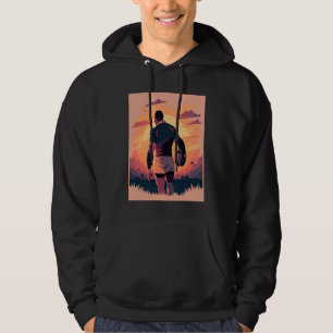 Rugby Team Captain Pop Rugby Player  2 Hoodie