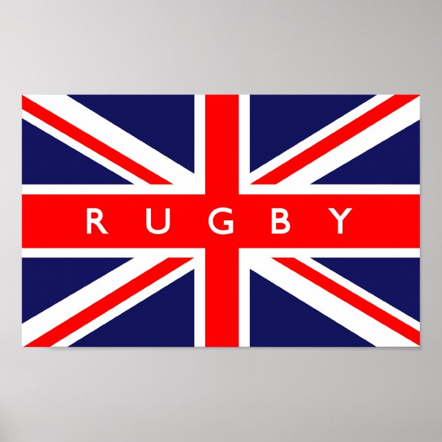 Rugby UK Flag Poster (Front)