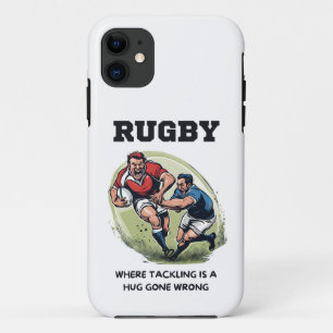 Rugby Where Tackling Is A Hug Gone Wrong Case-Mate iPhone Case