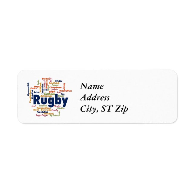 Rugby Word Cloud (Front)