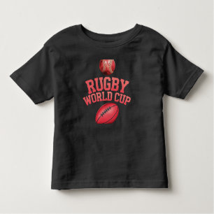 Rugby World Cup Logo with Incorrect Ball Placement Toddler T-Shirt