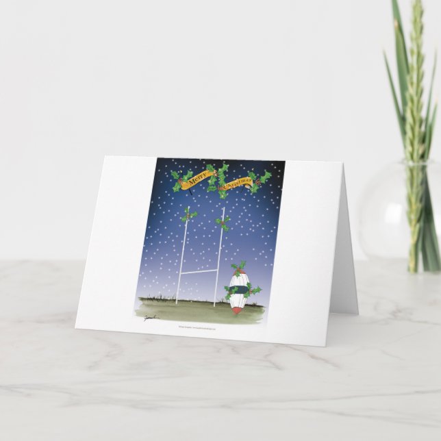 rugby xmas holiday card (Front)