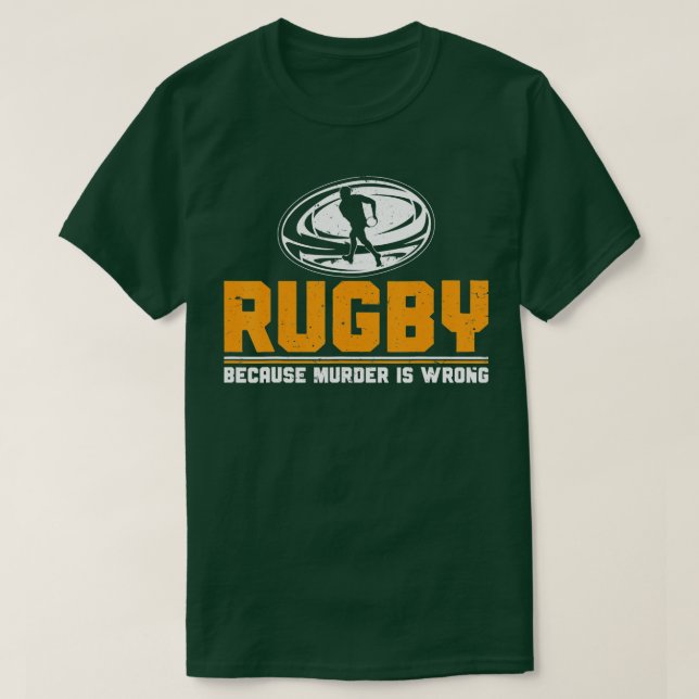 Rugbys Funny Rugby Sports Rugby Player Rugger Leag T-Shirt (Design Front)