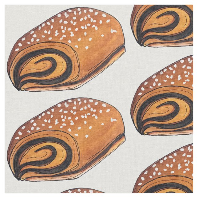 Rugelach Jewish Polish Crescent Roll Pastry Food Fabric (Close Up)