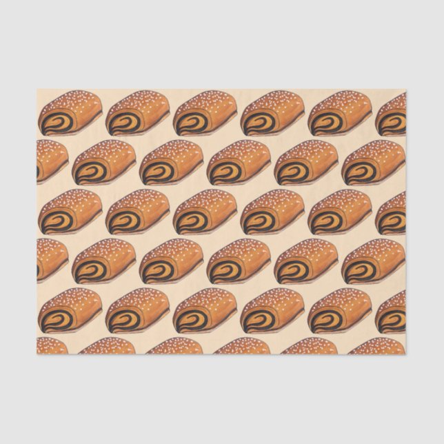 Rugelach Jewish Polish Crescent Roll Pastry Food Tissue Paper (Front)