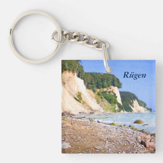 Rügen Chalk Cliffs Key Ring (Front)