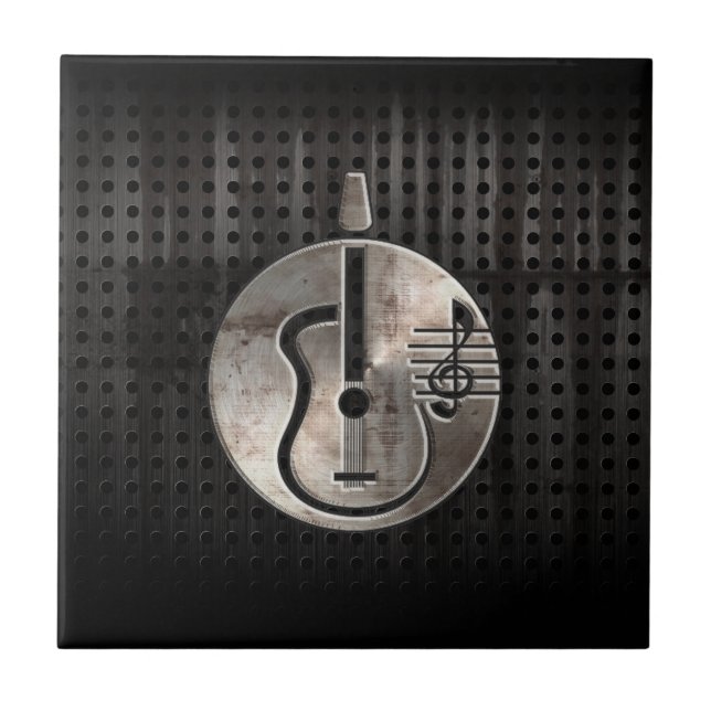 Rugged Acoustic Guitar Tile (Front)