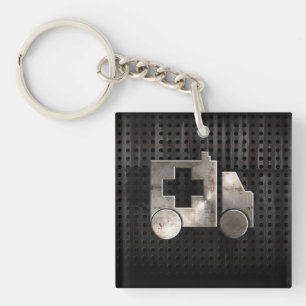 Rugged Ambulance Key Ring