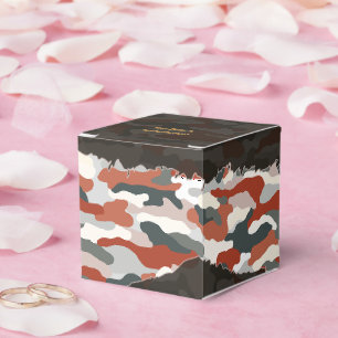 Rugged Autumn Camouflage Personalised Favour Box