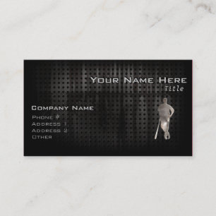 Rugged Baseball Business Card