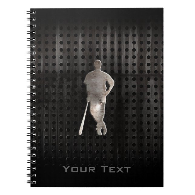 Rugged Baseball Spiral Notebook (Front)
