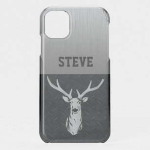 Rugged Big Buck Name Deer Hunting Antlers Cool iPhone 11 Case