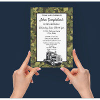 Rugged Camo Truck Driver Camo Cool Birthday