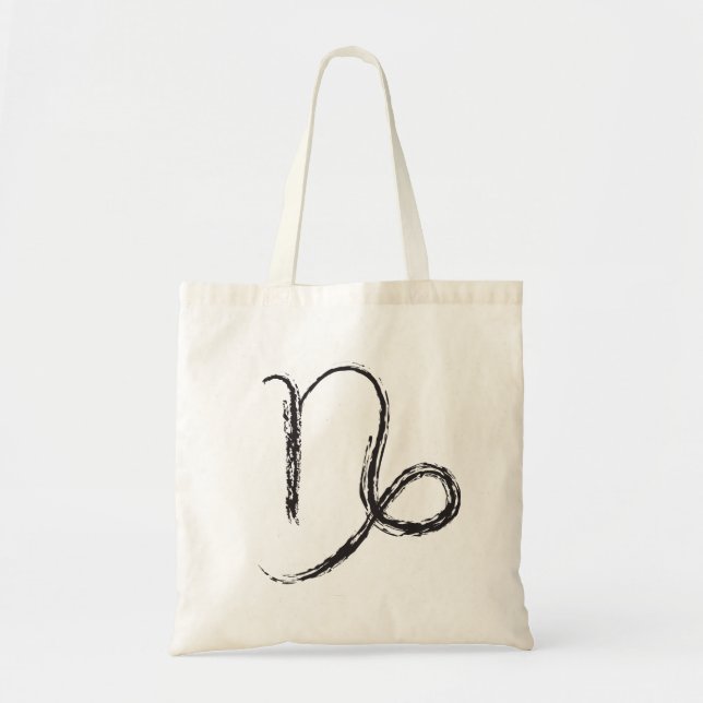 Rugged Capricorn Zodiac Design Tote Bag (Front)