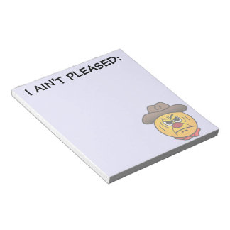Rugged Cowboy Grumpey Notepad