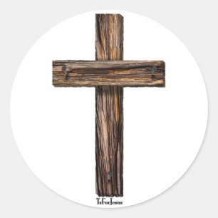 Rugged Cross Classic Round Sticker