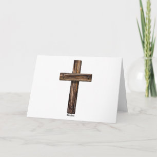 Rugged Cross Holiday Card