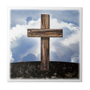 Rugged Cross with Sky Tile