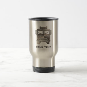 Rugged Fire Truck Travel Mug